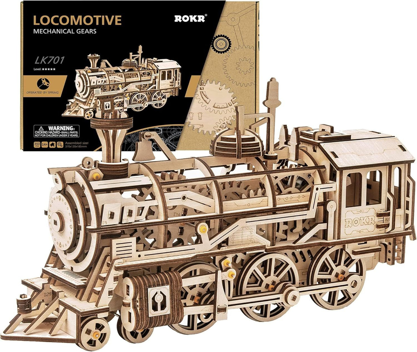 Lokomotive – Holzbausatz Fahrzeug als Deko und zum Spielen