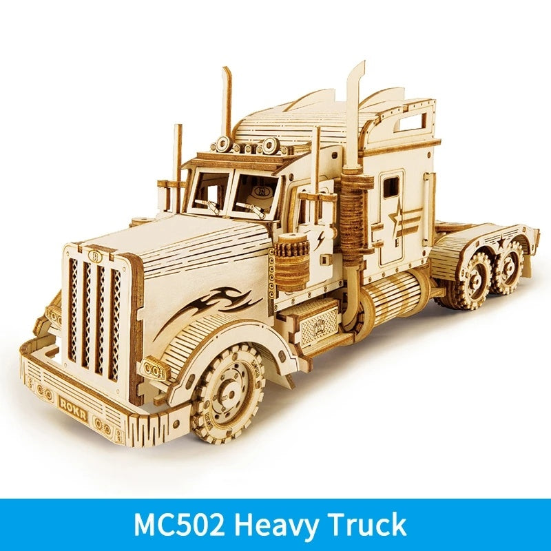 LKW – 3D Modell aus Holz zum Zusammenbauen