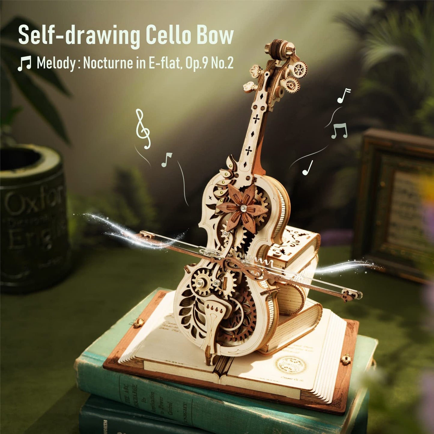 Magisches Cello – Mechanische Musikbox aus Holz zum Selberbauen