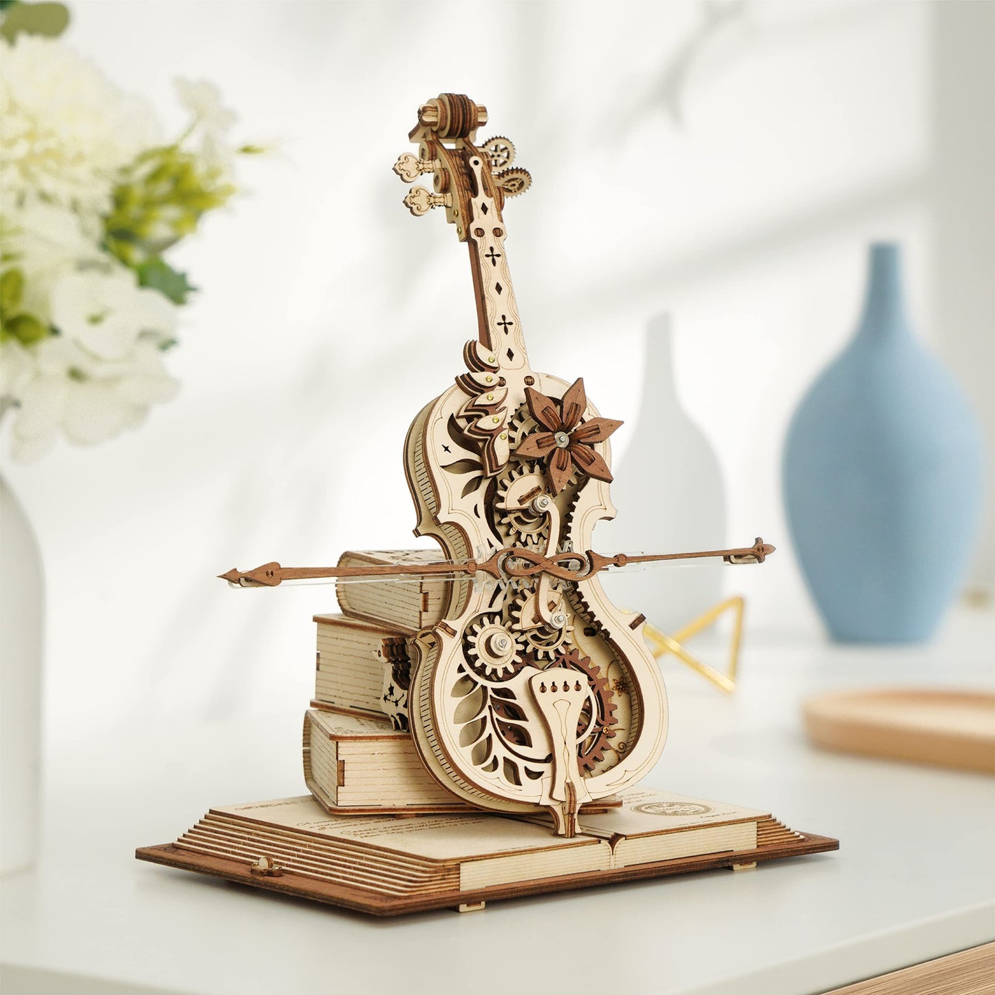 Magisches Cello – Mechanische Musikbox aus Holz zum Selberbauen