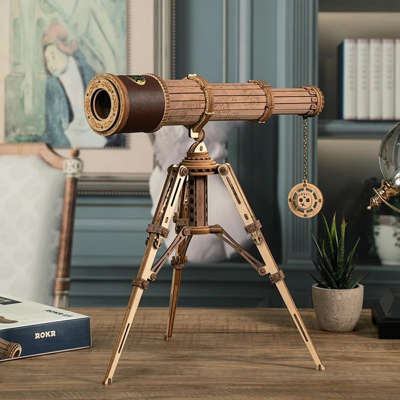 Sternengucker – 3D-Holz-Teleskop zum Selberbauen