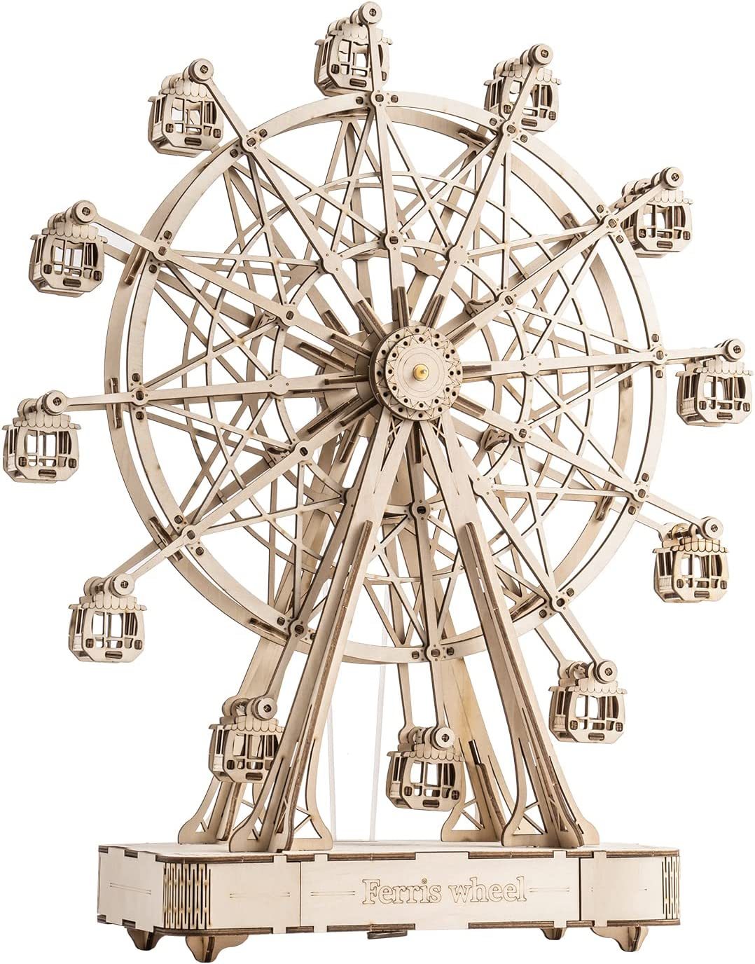 Riesenrad – Holzbausatz mit Musik & Drehbewegung