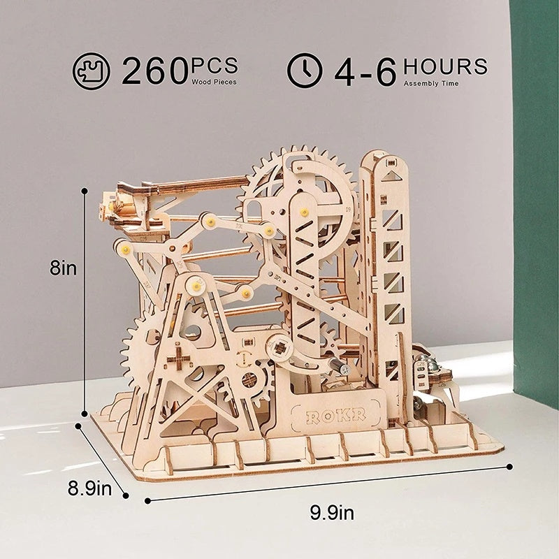 Murmelbahn Welten – Mechanische Kugelbahn als Bausatz
