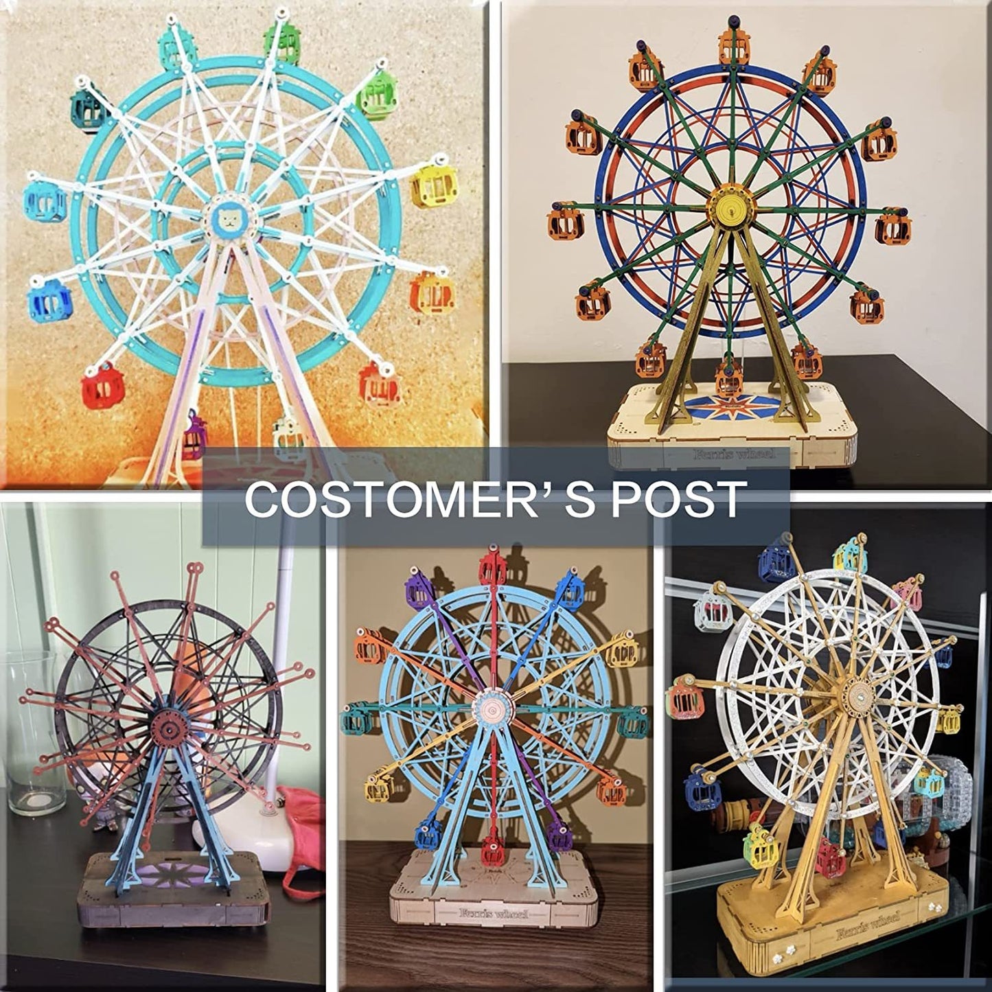 Riesenrad – Holzbausatz mit Musik & Drehbewegung