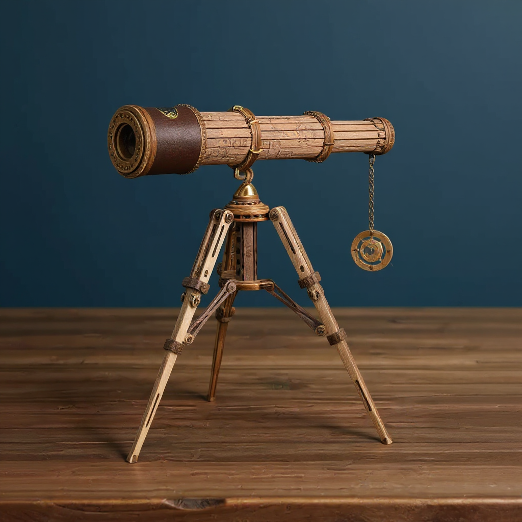 Sternengucker – 3D-Holz-Teleskop zum Selberbauen