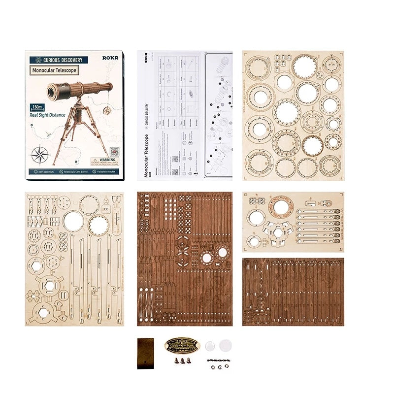 Sternengucker – 3D-Holz-Teleskop zum Selberbauen