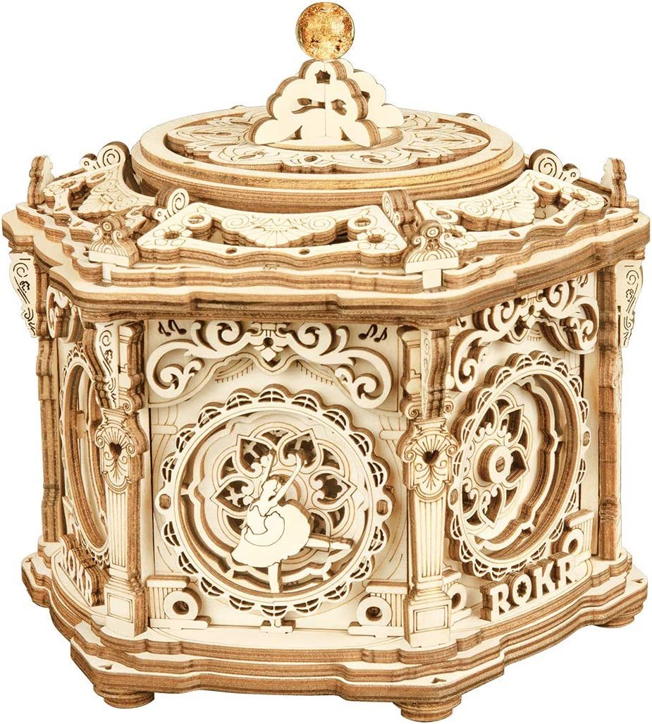 Geheimnisvoller Garten – Mechanische Musikbox aus Holz zum Selberbauen