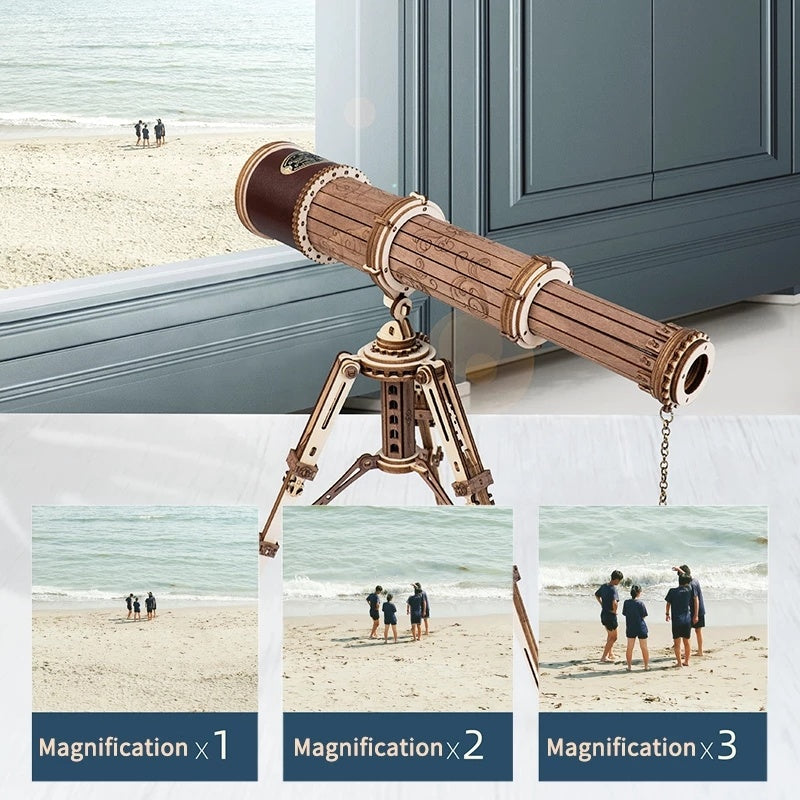 Sternengucker – 3D-Holz-Teleskop zum Selberbauen