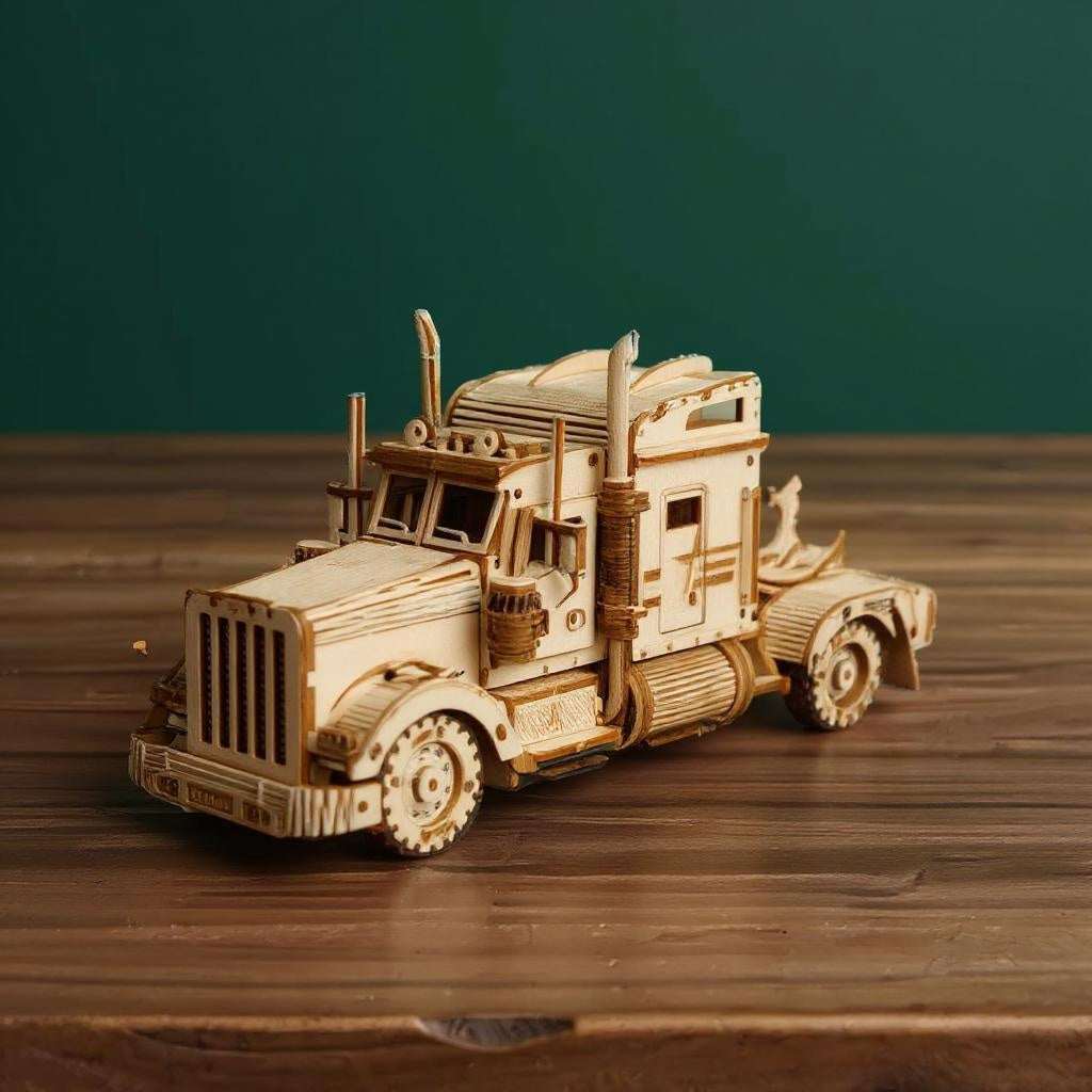 LKW – 3D Modell aus Holz zum Zusammenbauen