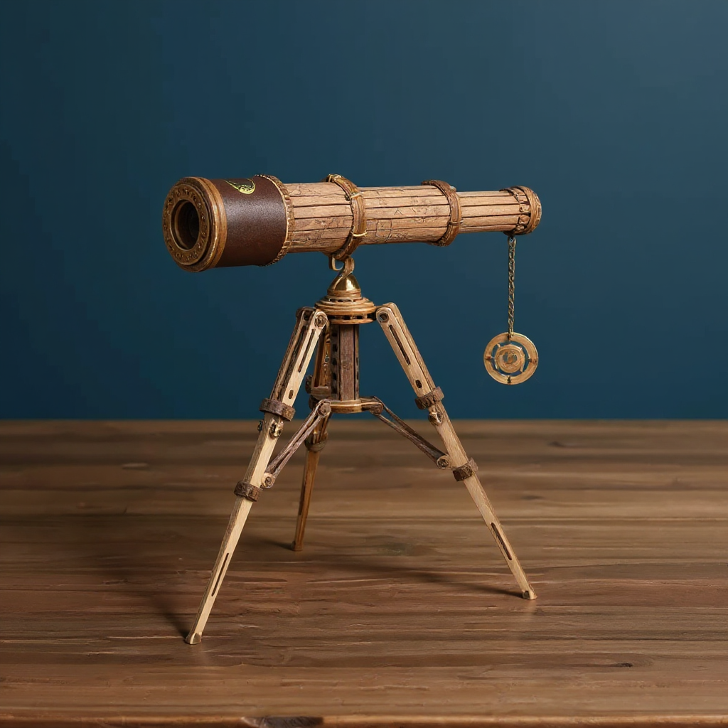 Sternengucker – 3D-Holz-Teleskop zum Selberbauen