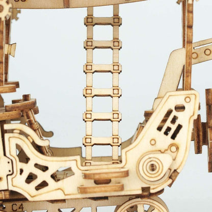 Steampunk Luftschiff – Holzbausatz Fahrzeug als Deko und zum Spielen