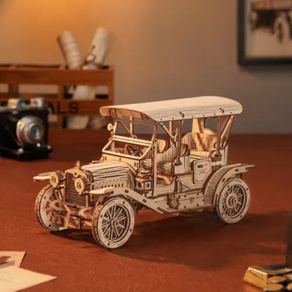 Vintage Auto – Holzbausatz Fahrzeug als Deko und zum Spielen