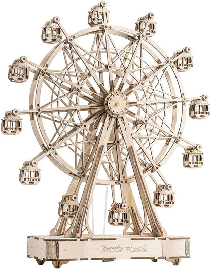 Riesenrad – Holzbausatz mit Musik & Drehbewegung