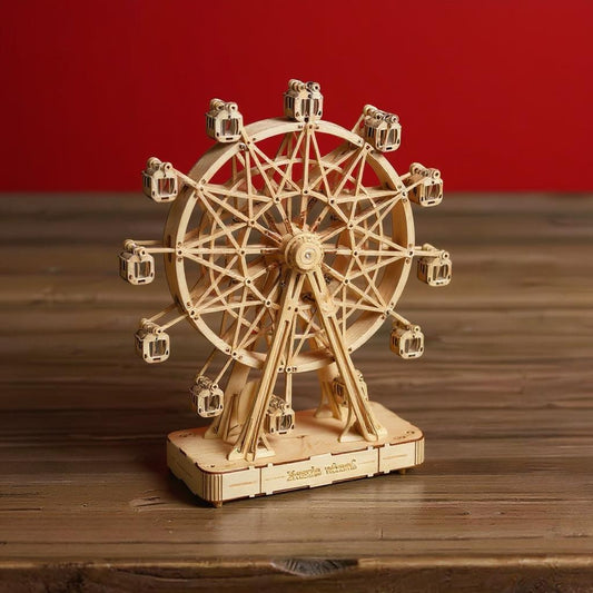 Riesenrad – Holzbausatz mit Musik & Drehbewegung