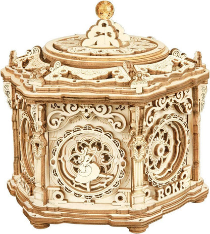 Geheimnisvoller Garten – Mechanische Musikbox aus Holz zum Selberbauen