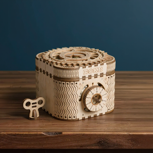 Geheimnisvolle Schatztruhe – 3D-Holzpuzzle zum Öffnen